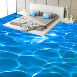 3D Sea Water Ripples Bathroom Wallpaper
