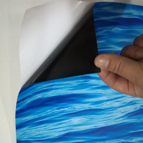 3D Sea Water Ripples Bathroom Wallpaper