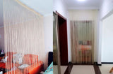 Shiny Flash Silver Line String Curtain