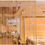Shiny Flash Silver Line String Curtain