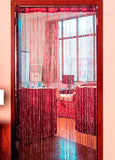 Shiny Flash Silver Line String Curtain