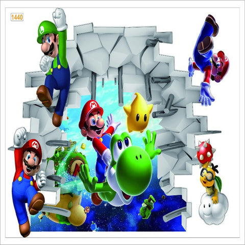 Super Mario Bros Kids Removable Wall Sticker