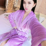 Women Floral Bathrobe