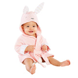 Cute Boys Girls Animal Ears Bathrobe