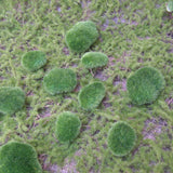 10 Pcs Green Artificial Moss Stones