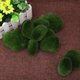 10 Pcs Green Artificial Moss Stones