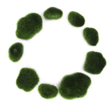 10 Pcs Green Artificial Moss Stones