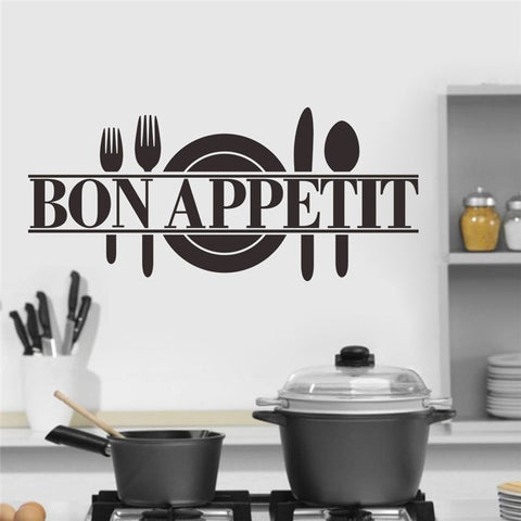 Bon Appetit Food Wall Stickers